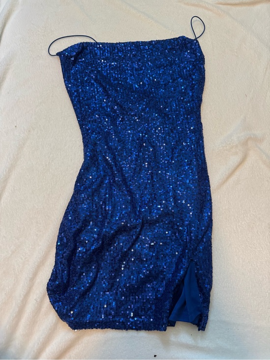 Windsor Dresses & Skirts - Windsor Royal Blue Sequin Spaghetti Strap Prom Dress